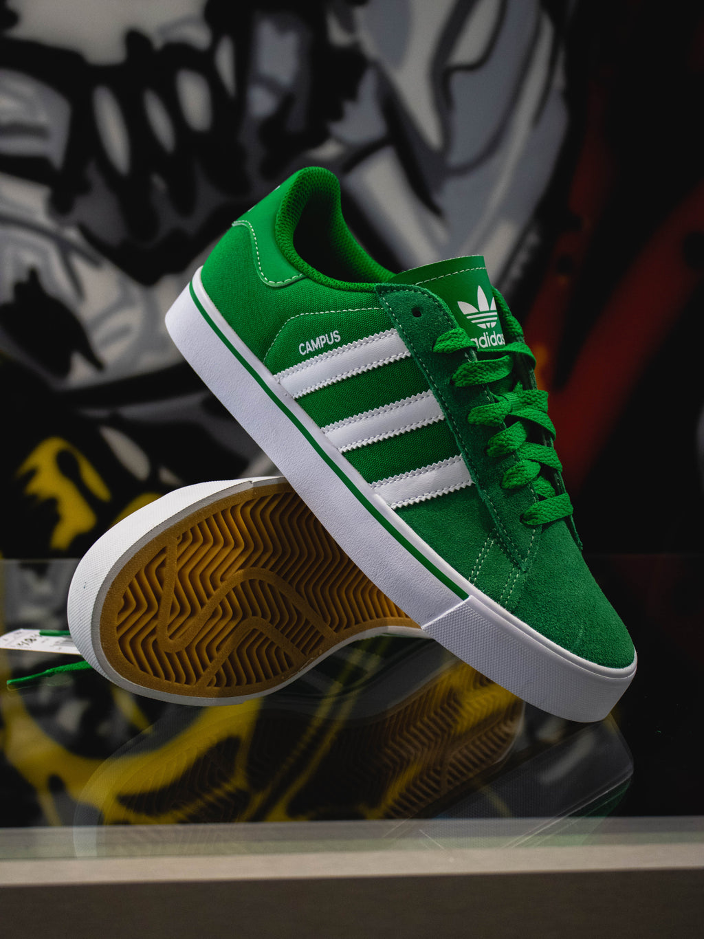 Adidas Originals Campus Vulc Court Green / Cloud White / Gum