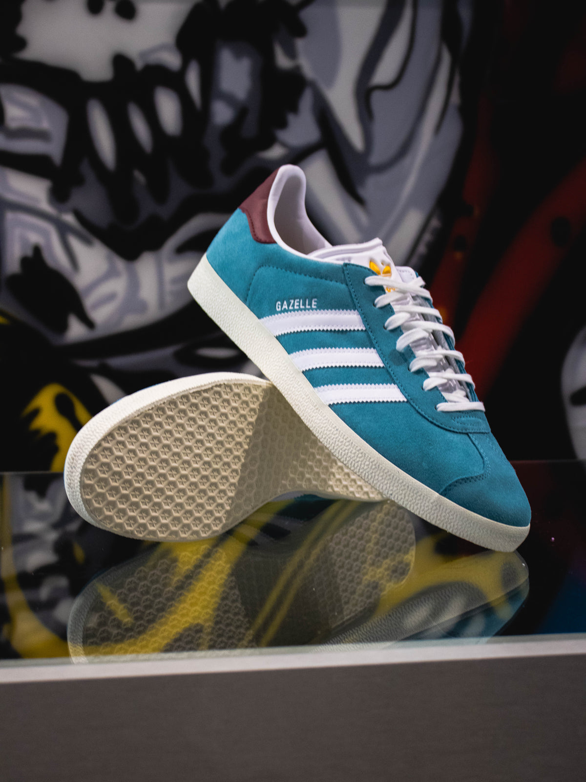 Adidas Originals Gazelle Cloud White / Green / Gum